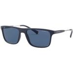 Reduzierte Blaue Armani Emporio Armani Rechteckige Rechteckige Sonnenbrillen für Herren 