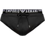 Schwarze Armani Emporio Armani Swimwear Herrenbadehosen Übergrößen 
