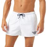 Emporio Armani Swimwear Herren Boxer Essential Swim Trunks, Weiß, 54