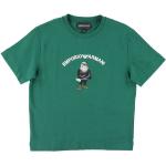 Reduzierte Grüne Armani Emporio Armani Kinder T-Shirts mit Vogel-Motiv für Jungen Größe 176 
