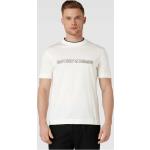 Offwhitefarbene Unifarbene Armani Emporio Armani T-Shirts für Herren Größe M 