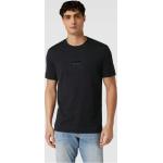 Schwarze Unifarbene Armani Emporio Armani T-Shirts aus Baumwolle für Herren Größe M 