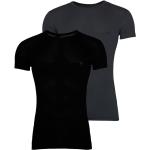 Reduzierte Bunte Unifarbene Armani Emporio Armani T-Shirts aus Baumwollmischung für Herren Übergrößen 