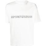 Reduzierte Weiße Kurzärmelige Armani Emporio Armani T-Shirts für Herren Größe XL 