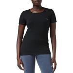 Schwarze Armani Emporio Armani T-Shirts für Damen Größe XS 