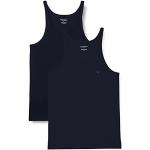 Reduzierte Marineblaue Armani Emporio Armani Herrenträgerhemden & Herrenachselhemden aus Jersey enganliegend Größe M 2-teilig 