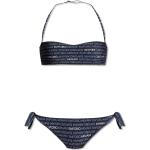 Marineblaue Armani Emporio Armani Bikini-Tops mit verstellbaren Trägern für Damen Größe M 2-teilig 