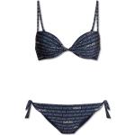 Marineblaue Armani Emporio Armani Bikini-Tops gepolstert für Damen Größe S 2-teilig 