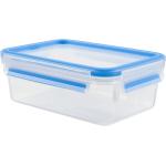 Emsa CLIP & CLOSE Frischhaltedose transparent/blau, 0,55 Liter, Klassikformat