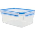 Emsa CLIP & CLOSE Frischhaltedose transparent/blau, 2,3Liter, Großformat
