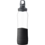 Emsa Trinkflasche Drink2Go - Glas in Schwarz - 700 ml | Größe onesize
