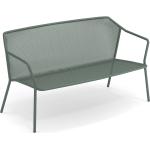 Dunkelgrüne Moderne Zweisitzer-Sofas aus Eisen mit Armlehne Breite 100-150cm, Höhe 100-150cm, Tiefe 50-100cm 2 Personen 