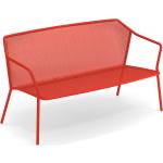 Rote Moderne Zweisitzer-Sofas aus Eisen mit Armlehne Breite 100-150cm, Höhe 100-150cm, Tiefe 50-100cm 2 Personen 