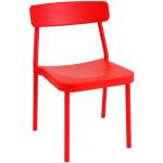 Reduzierte Rote Vintage EMU Gartenmöbel Gartenstühle Metall aus Metall stapelbar Breite 50-100cm, Höhe 50-100cm, Tiefe 50-100cm 