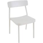 Reduzierte Weiße Vintage EMU Gartenmöbel Gartenstühle Metall matt aus Aluminium stapelbar Breite 50-100cm, Höhe 50-100cm, Tiefe 50-100cm 