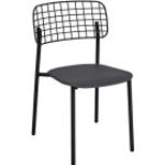 Reduzierte Weiße Moderne EMU Gartenmöbel Gartenstühle Metall lackiert stapelbar Breite 0-50cm, Höhe 0-50cm, Tiefe 0-50cm 