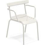 Reduzierte Weiße Moderne EMU Gartenmöbel Gartenstühle Metall aus Metall Breite 50-100cm, Höhe 50-100cm, Tiefe 50-100cm 
