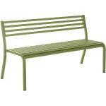 Reduzierte Grüne Moderne EMU Gartenmöbel Segno 3-Sitzer Gartenbänke aus Stahl Breite 150-200cm, Höhe 50-100cm, Tiefe 50-100cm 3 Personen 