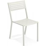 Weiße EMU Gartenmöbel Segno Designer Stühle aus Metall 