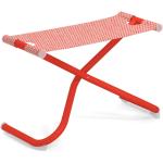 Rote Moderne Fußhocker pulverbeschichtet aus Stahl klappbar Breite 0-50cm, Höhe 0-50cm, Tiefe 50-100cm 