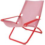 Rote Moderne Liegestühle aus Metall Breite 100-150cm, Höhe 100-150cm, Tiefe 0-50cm 