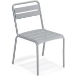 Reduzierte Graue EMU Gartenmöbel Star Designer Stühle aus Metall Breite 50-100cm, Höhe 50-100cm, Tiefe 50-100cm 