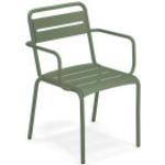 Reduzierte Olivgrüne EMU Gartenmöbel Star Gartenstühle Metall aus Metall stapelbar Breite 50-100cm, Höhe 50-100cm, Tiefe 50-100cm 