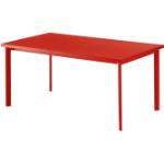 Reduzierte Rote Moderne EMU Gartenmöbel Star Rechteckige Metall-Gartentische aus Metall Breite 150-200cm, Höhe 150-200cm, Tiefe 50-100cm 