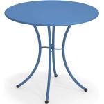 EMU Tisch Pigalle 80 cm in blau Stahl pulverbeschichtet