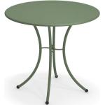 EMU Tisch Pigalle 80 cm in grün Stahl pulverbeschichtet