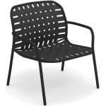 Reduzierte Schwarze EMU Gartenmöbel Yard Designer Stühle aus Polyrattan Outdoor Breite 50-100cm, Höhe 50-100cm, Tiefe 50-100cm 
