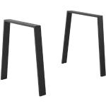 Schwarze Moderne Esstisch-Gestelle matt Breite 50-100cm, Höhe 50-100cm, Tiefe 50-100cm 2-teilig 