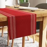 Reduzierte Rote Gestreifte Moderne Tischläufer maschinenwaschbar Breite 150-200cm, Höhe 150-200cm, Tiefe 0-50cm 