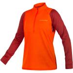 Reduzierte Orange Langärmelige Endura SingleTrack Damenhoodies & Damenkapuzenpullover aus Fleece Größe XS 