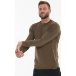 Reduzierte Olivgrüne Langärmelige Endurance T-Shirts für Herren Größe 3 XL 