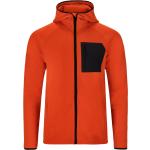 Orange Unifarbene Atmungsaktive Zip Hoodies & Sweatjacken mit Reißverschluss für Herren Größe XL für den für den Winter 