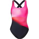 Pinke Melierte Sportliche Energetics Damenschwimmanzüge & Damensportbadeanzüge aus Polyamid mit Racerback Übergrößen 