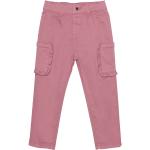 Reduzierte Pinke Unifarbene Kinderstoffhosen mit Reißverschluss aus Baumwolle für Mädchen Größe 122 