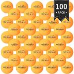 ENG 100Pcs Ping Pong Balls, Table Tennis Balls, Professional K40+ Ping Pong Balls in ABS Resin 3 Stars for Exercises, Workouts, Table Tennis Club, Amateurs, Games, Adults and Children,Yellow