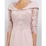 Halblangärmelige Elegante Midi Wickelkleider mit Pailletten mit Reißverschluss für Hochzeitsgäste für Damen 