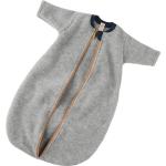 Hellgraue Melierte Engel Bio Nachhaltige Babyschlafsäcke mit Reißverschluss für Babys Größe 80 