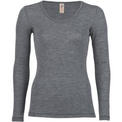 Engel - Damen-Shirt L/S - Alltagsunterwäsche Gr 46/48 grau
