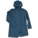 Blaue Engel Naturtextilien Bio Mini Nachhaltige Kapuzenmäntel mit Reißverschluss aus Wolle mit Kapuze für Damen Größe XS 