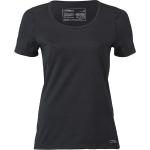 Schwarze Engel Sports Nachhaltige T-Shirts aus Seide für Damen Größe M 