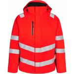 Rote Bestickte Winddichte Engel Nachhaltige Warnschutzjacken mit Reißverschluss aus Polyester Größe XL für den für den Winter 