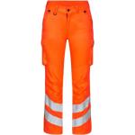 Orange Bestickte Engel Nachhaltige Warnschutzjacken mit Reißverschluss aus Polyester für Damen Größe XS für den für den Winter 