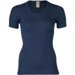 Marineblaue Sportliche Merino-Unterwäsche aus Merino-Wolle für Damen Größe XS 