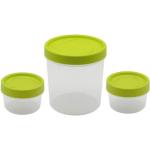 Grüne Vorratsdosen Sets aus Polypropylen tiefkühlgeeignet 3-teilig 