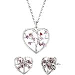 Silberne Engelsrufer Herzohrstecker aus Silber für Damen zum Valentinstag 