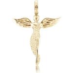 Goldene Engelsrufer Engel Anhänger aus Silber handgemacht für Damen 